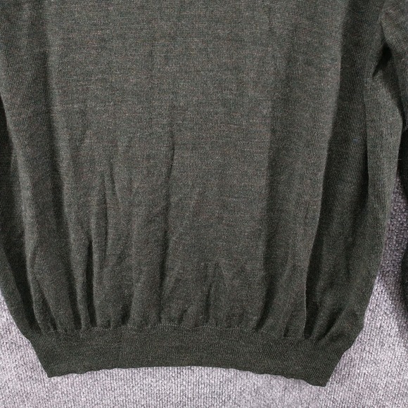 Kenneth Roberts Platinum Men's Pullover V-Neck Knit Sweater Green Medium W/Tags - Picture 4 of 11